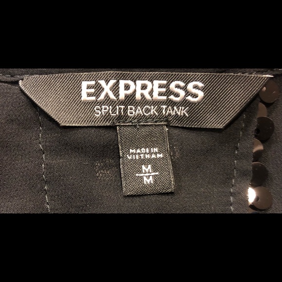 NWOT Express Split Back Sequin Tank - Picture 4 of 5